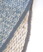 ガラ紡ブランケットストール/ダブルフェイス 