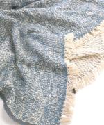 ガラ紡ブランケットストール/ダブルフェイス 