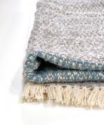 ガラ紡ブランケットストール/ダブルフェイス 