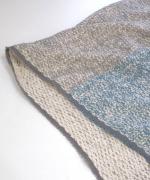 ガラ紡ブランケットストール/ダブルフェイス 