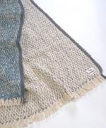 ガラ紡ブランケットストール/ダブルフェイス 