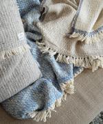 ガラ紡ブランケットストール/ダブルフェイス 