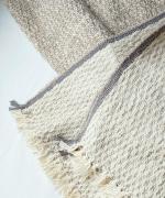 ガラ紡ブランケットストール/ダブルフェイス 