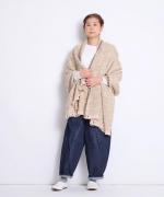 ガラ紡ブランケットストール/ツイル