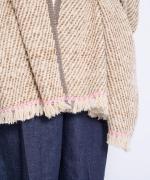 ガラ紡ブランケットストール/ツイル