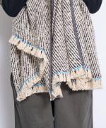 ガラ紡ブランケットストール/ツイル