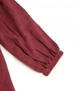 カディカバーオールエプロン/ヘリンボーンレッド