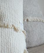 ガラ紡フリンジクッションカバー