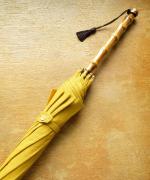 きつねのたすき/長日傘/麻無地キイロ