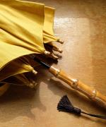 きつねのたすき/長日傘/麻無地キイロ