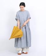 きつねのたすき/長日傘/麻無地キイロ