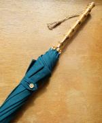 きつねのたすき/長日傘/麻無地ミドリ