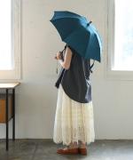 きつねのたすき/長日傘/麻無地ミドリ