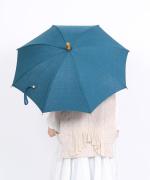 きつねのたすき/長日傘/麻無地ミドリ