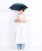 きつねのたすき/長日傘/麻無地ミドリ