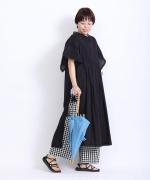 きつねのたすき/長日傘/麻無地水縹