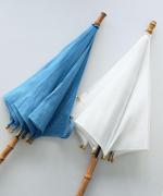 きつねのたすき/長日傘/麻無地白