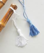 きつねのたすき/長日傘/麻無地白