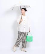 きつねのたすき/長日傘/麻無地白