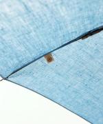 うさぎのたすき/折り畳み日傘/麻無地水縹