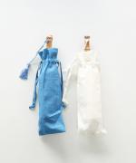 うさぎのたすき/折り畳み日傘/麻無地白