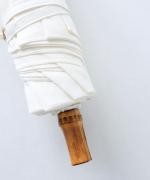 うさぎのたすき/折り畳み日傘/麻無地白