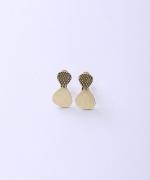 ribbon イヤリング/真鍮