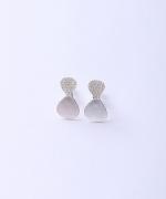 ribbon イヤリング/シルバー