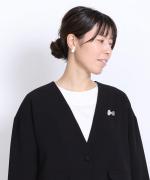 ribbon ピアス/シルバー