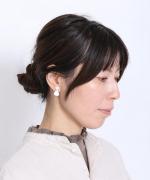 ribbon ピアス/シルバー