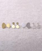 ribbon ピアス/シルバー